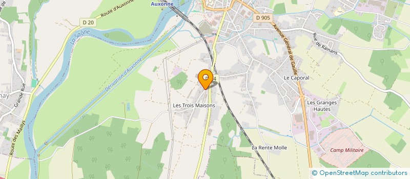 localisation de l'entreprise MONSIEUR SYLVAIN AUBERTIN à AUXONNE