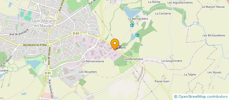 localisation de l'entreprise MONSIEUR SYLVAIN AUDUSSEAU à SEVREMOINE