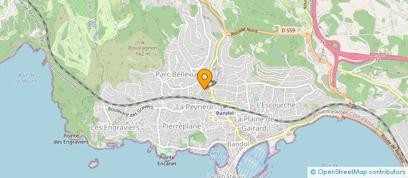 localisation de l'entreprise MONSIEUR SYLVAIN AVAZERI  BANDOL