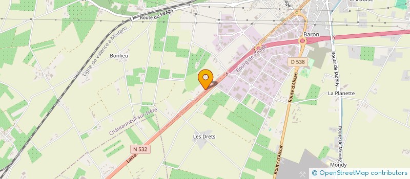 localisation de l'entreprise MONSIEUR SYLVAIN BACONNIER  ALIXAN