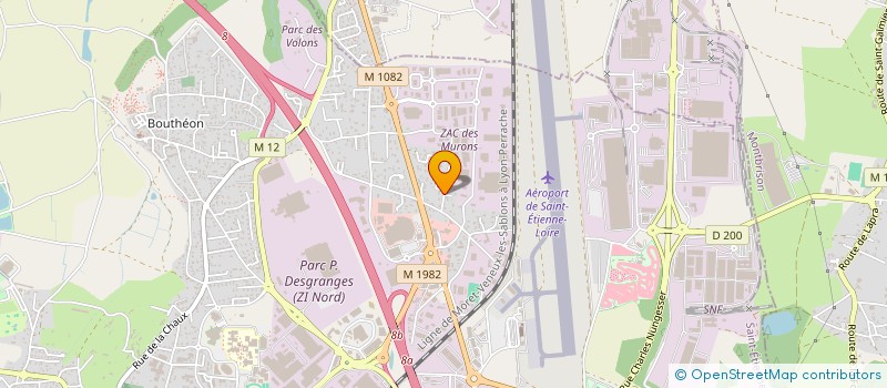 localisation de l'entreprise MONSIEUR SYLVAIN BAEZA  ANDREZIEUX-BOUTHEON