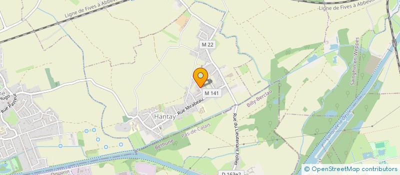 localisation de l'entreprise MONSIEUR SYLVAIN BAILLEUL  HANTAY