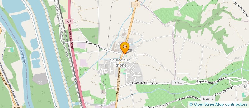 localisation de l'entreprise MONSIEUR SYLVAIN BALDET  SAULCE-SUR-RHONE