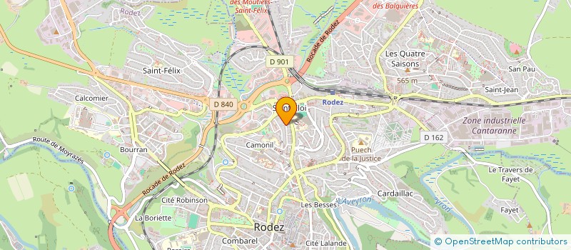 localisation de l'entreprise MONSIEUR SYLVAIN BALDO à RODEZ