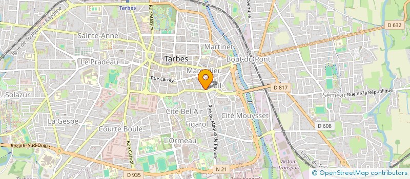 localisation de l'entreprise MONSIEUR SYLVAIN BALES à TARBES