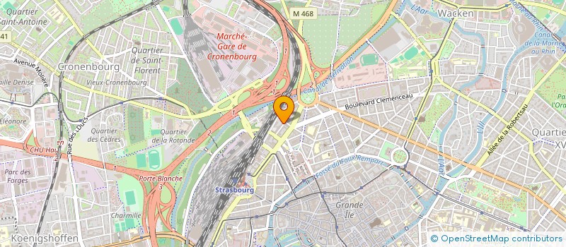 localisation de l'entreprise MONSIEUR SYLVAIN BALL  STRASBOURG