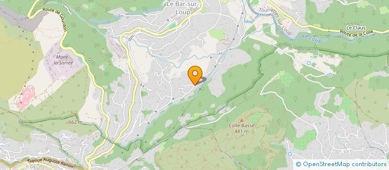 localisation de l'entreprise MONSIEUR SYLVAIN BARBARA  LE BAR-SUR-LOUP