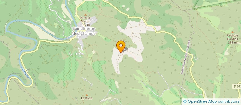 localisation de l'entreprise MONSIEUR SYLVAIN BARBE  SAINT-PIERRE-DES-CHAMPS
