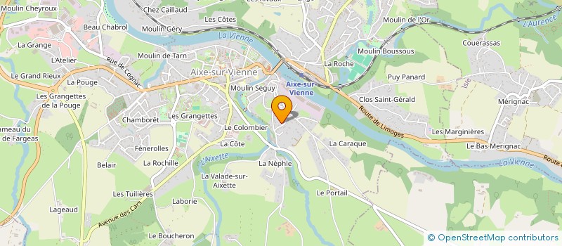 localisation de l'entreprise MONSIEUR SYLVAIN BARBENOIRE à AIXE-SUR-VIENNE