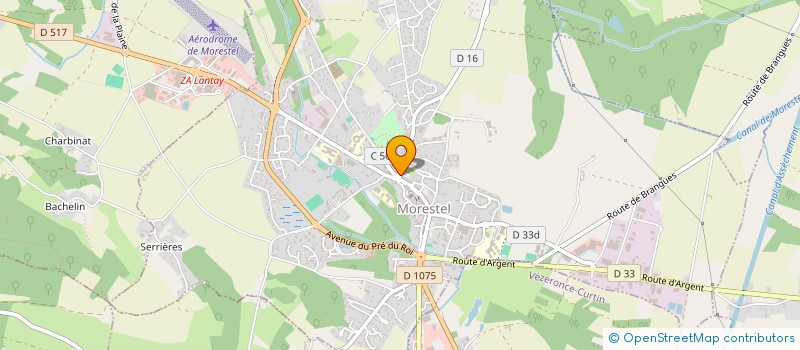 localisation de l'entreprise MONSIEUR SYLVAIN BARBIAN  MORESTEL