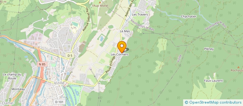 localisation de l'entreprise MONSIEUR SYLVAIN BARBIER  VIZILLE