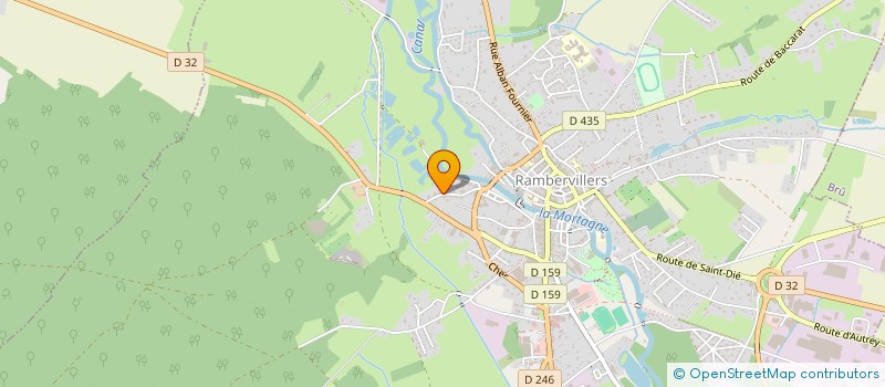 localisation de l'entreprise MONSIEUR SYLVAIN BARET  RAMBERVILLERS