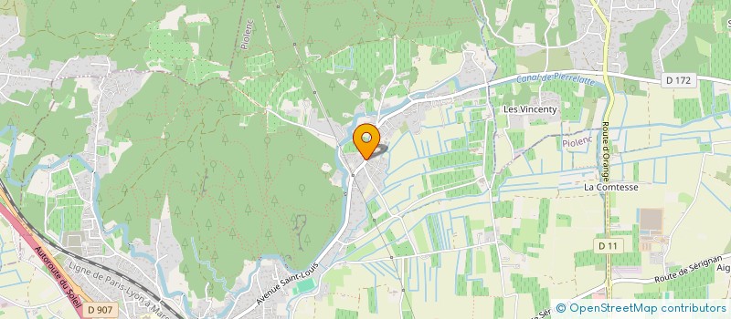 localisation de l'entreprise MONSIEUR SYLVAIN BARNOUIN  PIOLENC