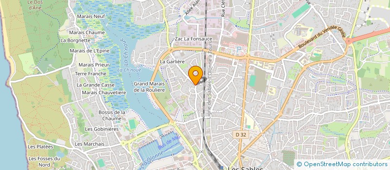 localisation de l'entreprise MONSIEUR SYLVAIN BAROST  LES SABLES D'OLONNE