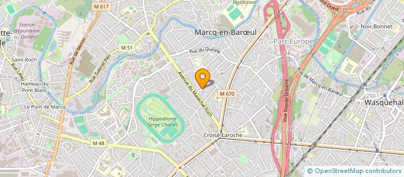 localisation de l'entreprise MONSIEUR SYLVAIN BARROIS  MARCQ-EN-BARUL