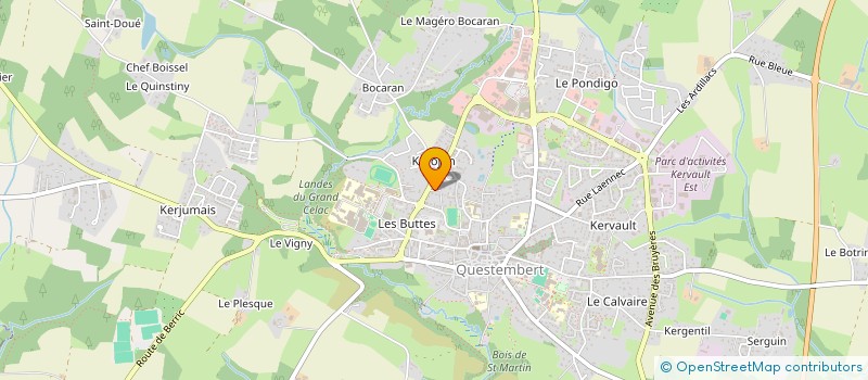 localisation de l'entreprise MONSIEUR SYLVAIN BASCHET  QUESTEMBERT