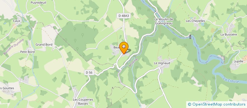 localisation de l'entreprise MONSIEUR SYLVAIN BAUDREY à LA CELLE-DUNOISE