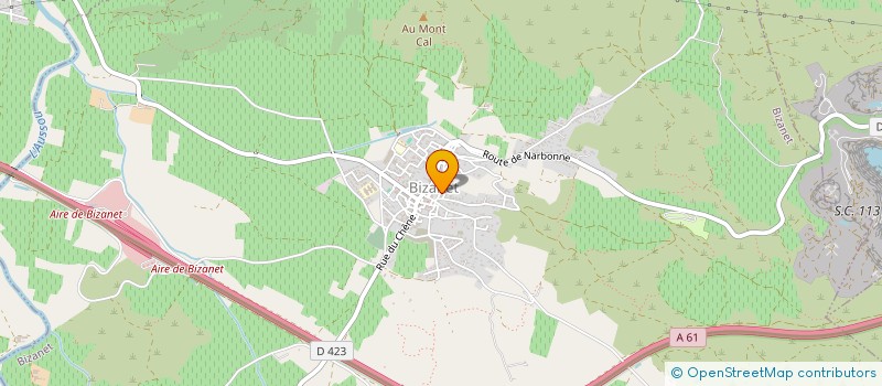 localisation de l'entreprise MONSIEUR SYLVAIN BAUMANN  BIZANET