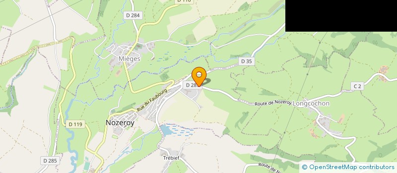 localisation de l'entreprise MONSIEUR SYLVAIN BAUMGARTNER  NOZEROY