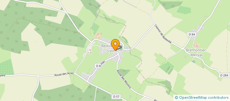 localisation de l'entreprise MONSIEUR SYLVAIN BEAUQUENNE  BEAUVOIR-EN-LYONS