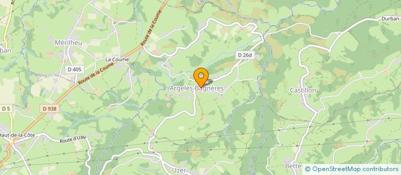 localisation de l'entreprise MONSIEUR SYLVAIN BEGARIE  ARGELES-BAGNERES