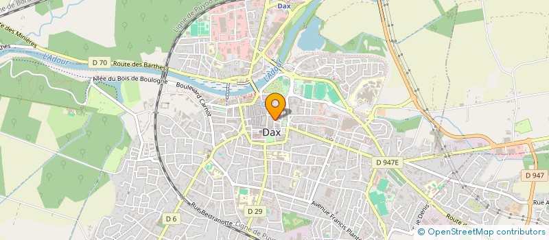 localisation de l'entreprise MONSIEUR SYLVAIN BEGUE  DAX