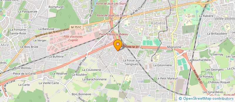 localisation de l'entreprise MONSIEUR SYLVAIN BEIGNET  JOUE-LES-TOURS