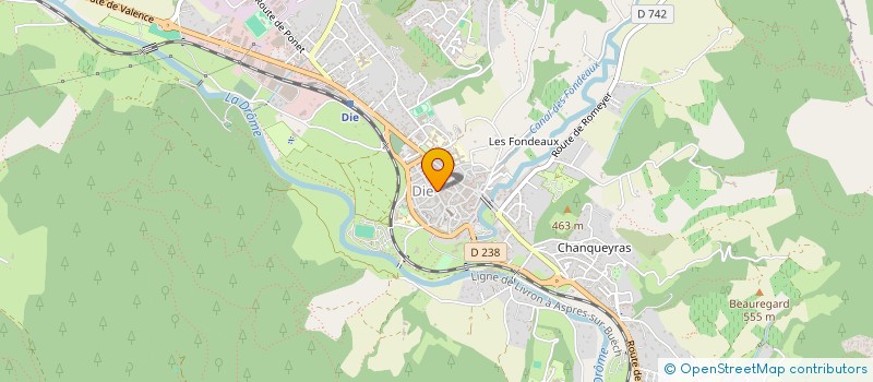 localisation de l'entreprise MONSIEUR SYLVAIN BELIN  DIE