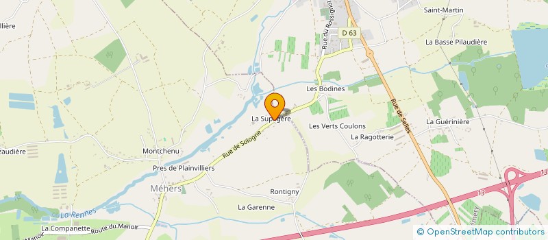 localisation de l'entreprise MONSIEUR SYLVAIN BELLANGER  MEHERS