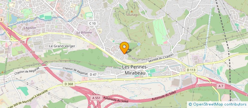 localisation de l'entreprise MONSIEUR SYLVAIN BELLET à LES PENNES-MIRABEAU