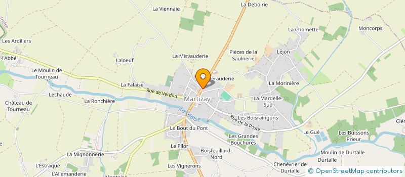 localisation de l'entreprise MONSIEUR SYLVAIN BENARD à MARTIZAY