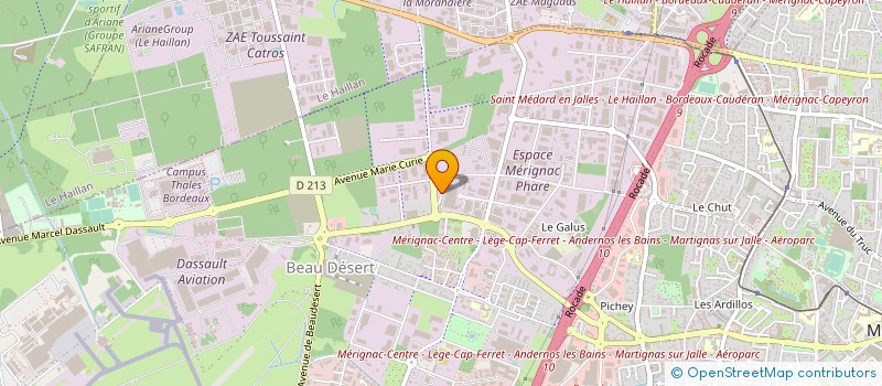 localisation de l'entreprise MONSIEUR SYLVAIN BENGLER à MERIGNAC