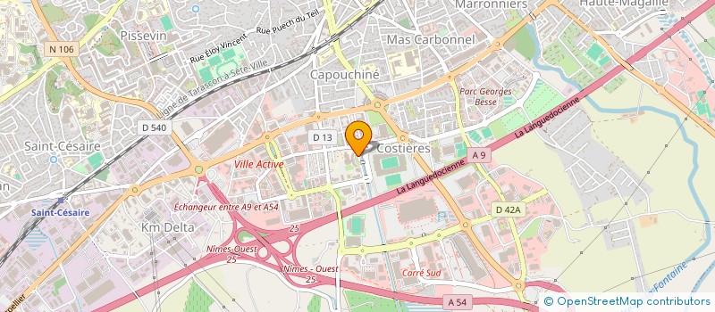 localisation de l'entreprise MONSIEUR SYLVAIN BENHAMOU  NIMES