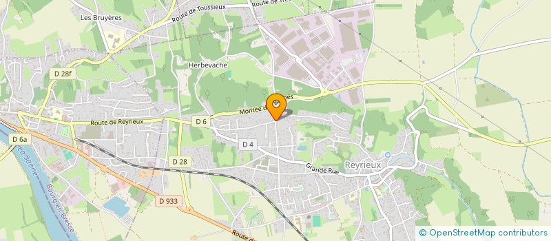 localisation de l'entreprise MONSIEUR SYLVAIN BENNIER à REYRIEUX