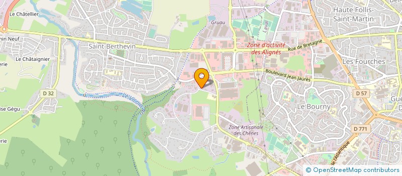 localisation de l'entreprise MONSIEUR SYLVAIN BENOIST  SAINT-BERTHEVIN