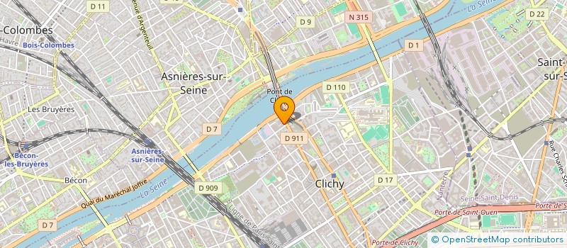 localisation de l'entreprise MONSIEUR SYLVAIN BERDA à CLICHY