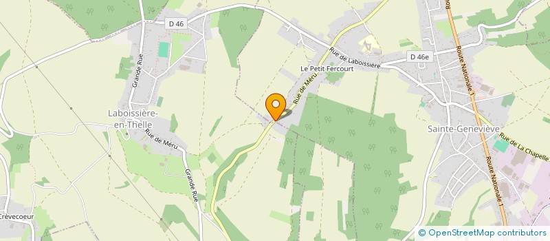 localisation de l'entreprise MONSIEUR SYLVAIN BERGER  SAINTE-GENEVIEVE