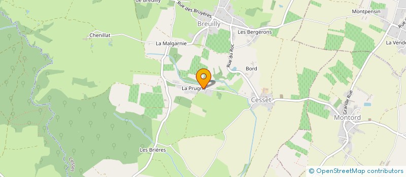 localisation de l'entreprise MONSIEUR SYLVAIN BERGOGNE  CESSET