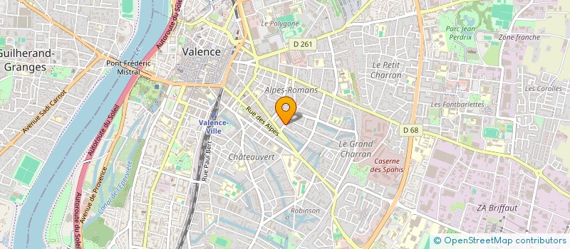 localisation de l'entreprise MONSIEUR SYLVAIN BERNARDI à VALENCE
