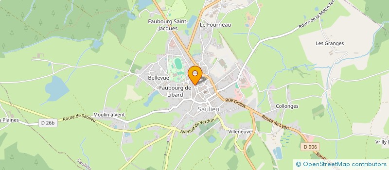 localisation de l'entreprise MONSIEUR SYLVAIN BERTEAU  SAULIEU