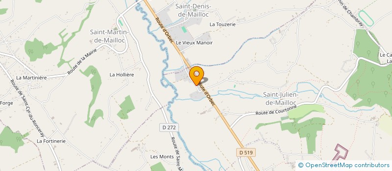 localisation de l'entreprise MONSIEUR SYLVAIN BESNIER  VALORBIQUET