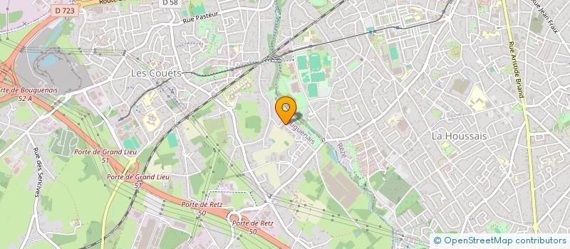 localisation de l'entreprise MONSIEUR SYLVAIN BESSON  BOUGUENAIS