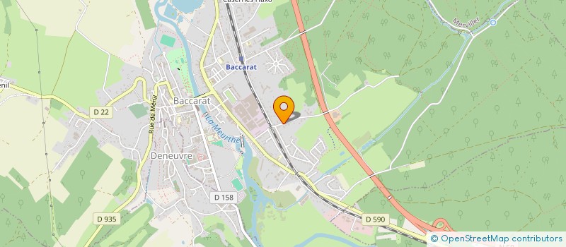 localisation de l'entreprise MONSIEUR SYLVAIN BIGEREL  BACCARAT