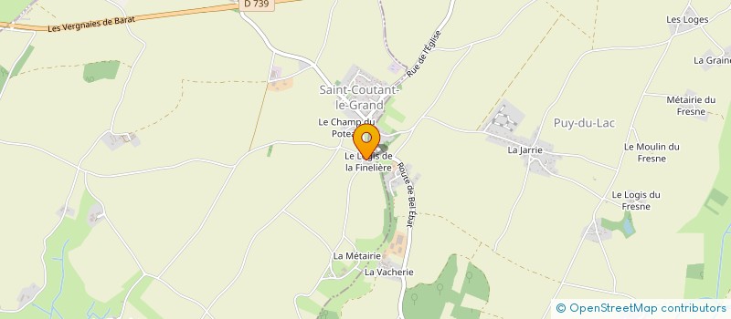 localisation de l'entreprise MONSIEUR SYLVAIN BILLE  SAINT-COUTANT-LE-GRAND