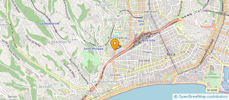 localisation de l'entreprise MONSIEUR SYLVAIN BINEAU à NICE