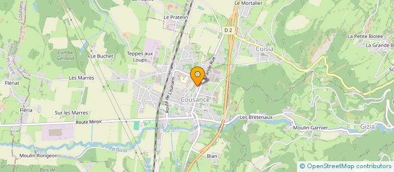 localisation de l'entreprise MONSIEUR SYLVAIN BIOLAND  COUSANCE