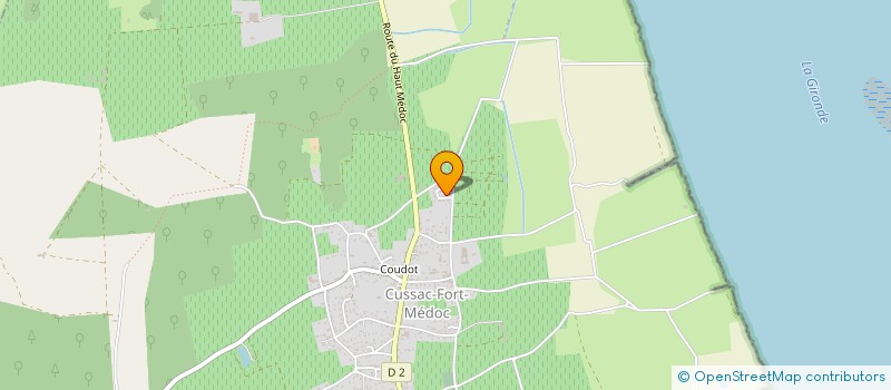 localisation de l'entreprise MONSIEUR SYLVAIN BISENSANG  CUSSAC-FORT-MEDOC