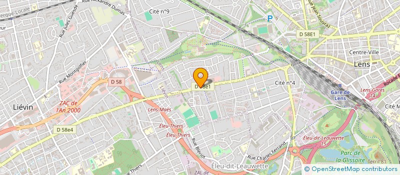 localisation de l'entreprise MONSIEUR SYLVAIN BISIAUX  LENS