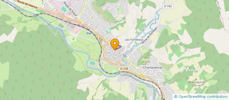 localisation de l'entreprise MONSIEUR SYLVAIN BISSONNIER à DIE