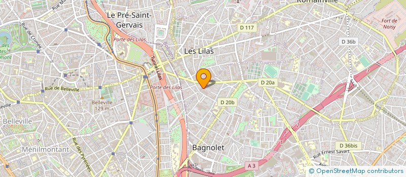 localisation de l'entreprise MONSIEUR SYLVAIN BLONDEAU à BAGNOLET